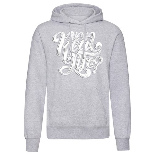 Is this Real Life Világosszürke kenguruzsebes pulóver