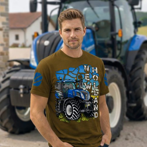 NEW HOLLAND FELIRATOS BARNA PÓLÓ