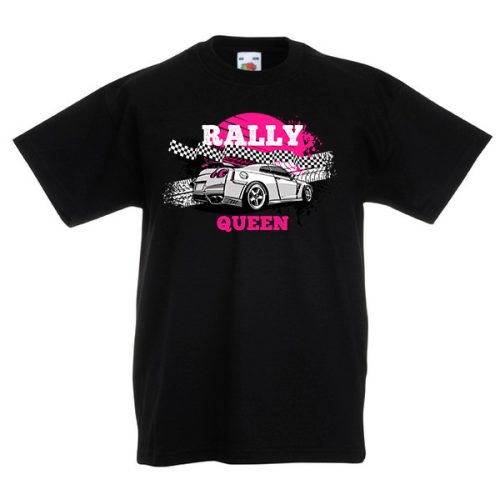Rally Queen Gyerek Fekete póló
