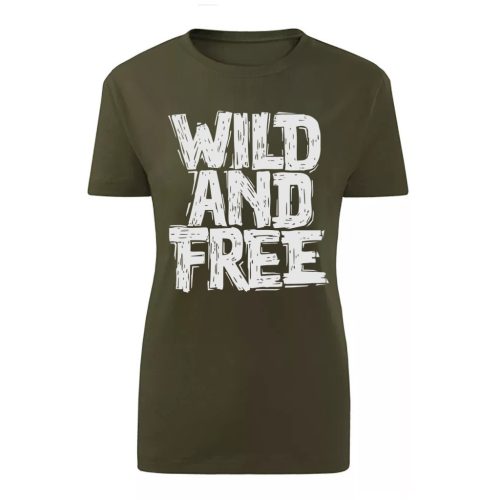 Wild and Free Zöld női póló