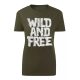 Wild and Free Zöld női póló