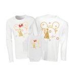 Családi Karácsonyi hosszú ujjú szett fehér