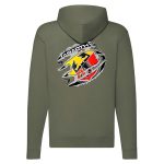 ABARTH CIPZÁRAS ZÖLD KAPUCNIS PULÓVER