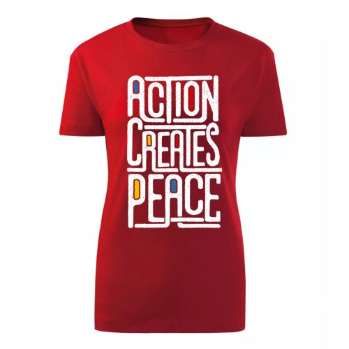 Action, Creates…Piros női póló