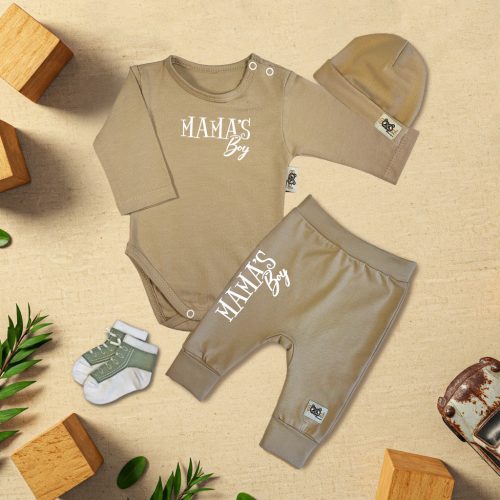 Mama's Boy Kávé/Kávé Exkluzív Babaruha szett