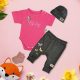 Baby Pink/Sötétmelír Exkluzív Babaruha szett