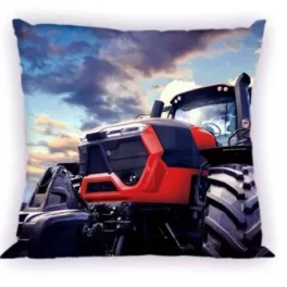   Traktor párna - kétoldali mintával-mosható huzat 40*40 cm