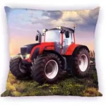 Traktor párna - kétoldali mintával-mosható huzat 40*40 cm