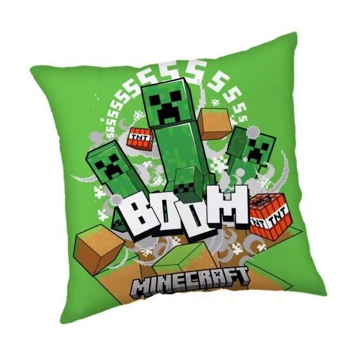 Minecraft Creeper Boom párna, díszpárna 40*40 cm