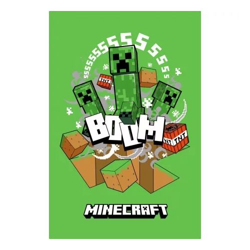 Minecraft Boom Creeper polár takaró 100*150cm