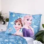 Disney Jégvarázs White Snowflake gyerek ágyneműhuzat 100×135 cm, 40×60 cm