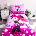 Disney Minnie ágyneműhuzat 140×200cm, 70×90 cm
