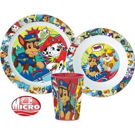   Paw Patrol, Mancs Őrjárat étkészlet, micro műanyag szett