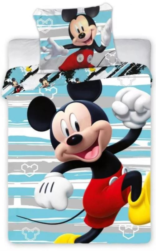 Disney Mickey Gyerek ágynemhuzat 100×135cm, 40×60 cm
